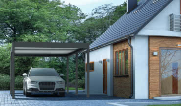 Nowoczesna wiata garażowa z aluminium – lepsza niż tradycyjny garaż? Sprawdź, dlaczego!